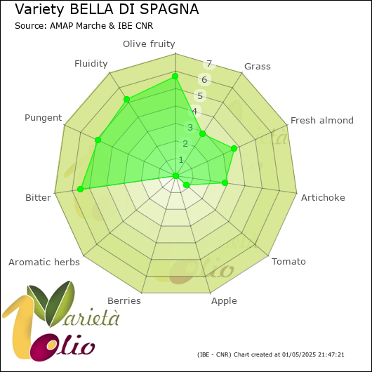 Sensory profile of 