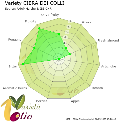 Sensory profile of 