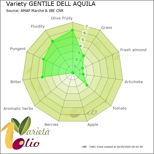 Sensory profile of 