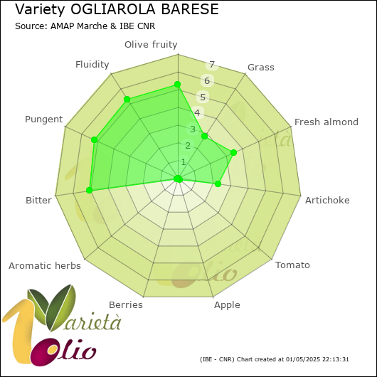 Sensory profile of 