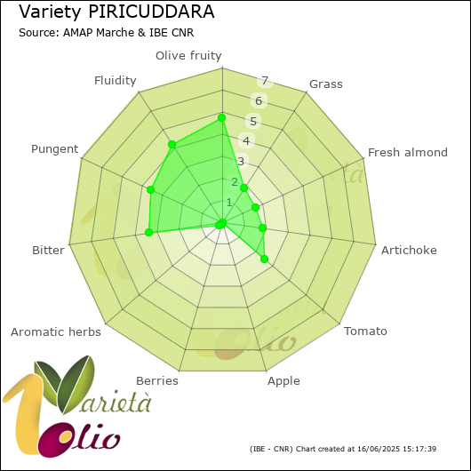 Sensory profile of 