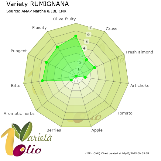 Sensory profile of 