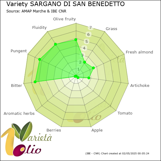 Sensory profile of 